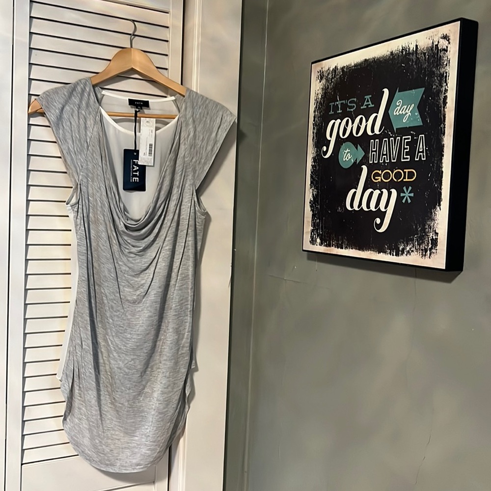 Sheer sleeveless L top from Fate NWT